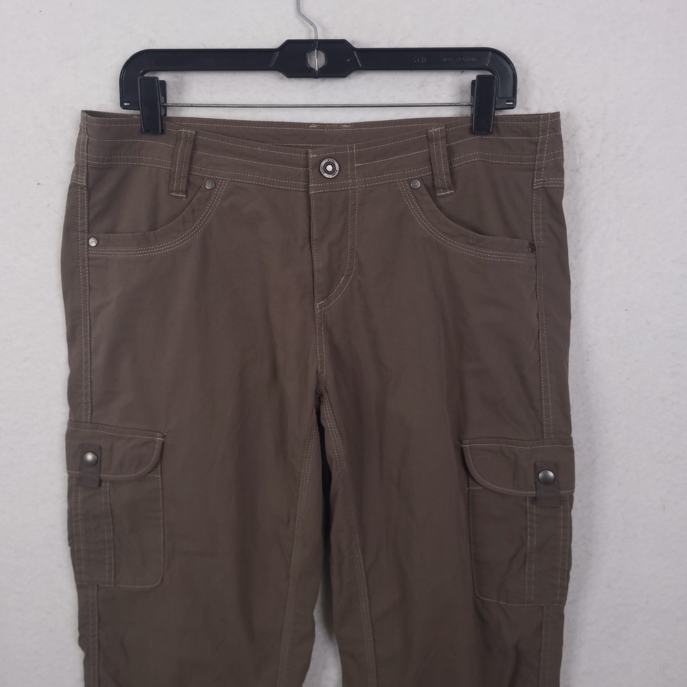 Kuhl Cargo Pants Womens 34 Brown Hiking Outdoor Utility Straight Leg Gorpcore - Picture 8 of 16